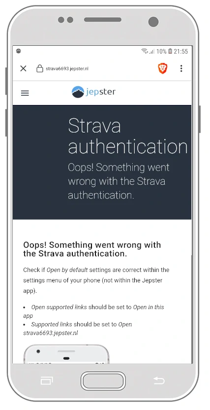 Something wrong with authentication page